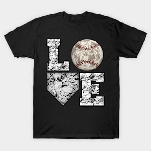 Baseball Ball Mom Love T-Shirt